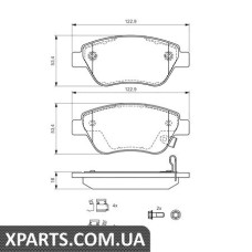 Тормозные колодки дисковые, к-кт. BOSCH 0986494092