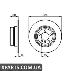 Гальмівний диск BOSCH 0986479167