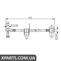Тормозной шланг BOSCH 1987481045