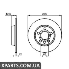 Гальмівний диск BOSCH 0986478871