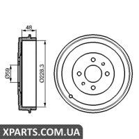 Гальмівний барабан BOSCH 0986477088