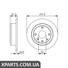 Гальмівний диск BOSCH 0986479985