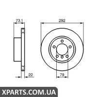 Гальмівний диск BOSCH 0986479214