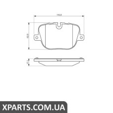 Гальмівні дискові колодки, к-кт. BOSCH 0986494409