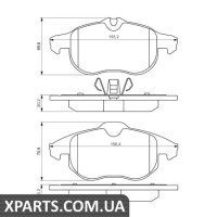 Гальмівні дискові колодки, к-кт. BOSCH 0986494044 Гальмівні дискові колодки, к-кт. BOSCH 0986494044