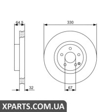 Гальмівний диск BOSCH 0986479332
