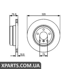 Гальмівний диск BOSCH 0986479442