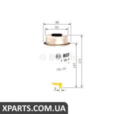 Паливний фільтр Bosch F026402088