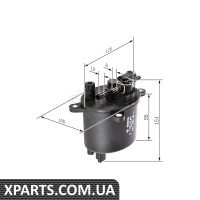 MITSUBISHI Фільтр топл.Citroen C-CrosserC5ord Peugeot 2.2HDI 06- Bosch F026402846