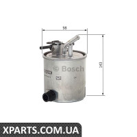 Фільтр паливний NISSAN NAVARA PATHINDER 2.5 DCI 05 Bosch F026402849
