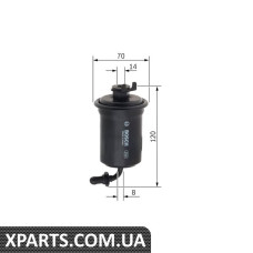 Фільтр паливний TOYOTA LC 100 4.7 Bosch F026403757