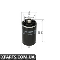 Фільтр масляний AUDI A3A4A5 Bosch F026407080