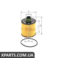 Фільтр масляний IAT DOBLO 1.6 2.0 D 10 Bosch F026407108