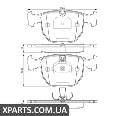 Тормозные колодки дисковые, к-кт. BOSCH 0986494028