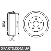 Гальмівний барабан BOSCH 0986477129