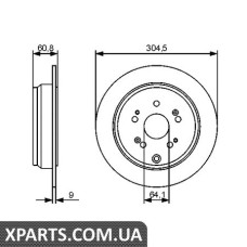 Гальмівний диск BOSCH 0986479449