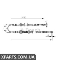 Трос, стоянкова гальмівна система BOSCH 1987477735