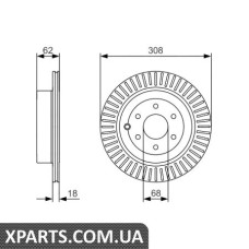 Гальмівний диск BOSCH 0986479533
