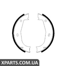 Гальмівні колодки барабанні, к-кт. BOSCH 0986487520