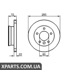 Гальмівний диск BOSCH 0986479212