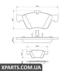 Тормозные колодки дисковые, к-кт. BOSCH 0986494001