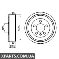 Гальмівний барабан BOSCH 0986477133