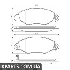 Гальмівні дискові колодки, к-кт. BOSCH 0986494037
