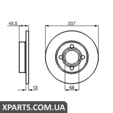 Гальмівний диск BOSCH 0986478016