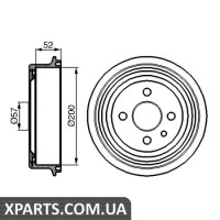 Гальмівний барабан BOSCH 0986477018