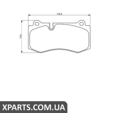 Тормозные колодки дисковые, к-кт. BOSCH 0986494167