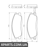 Гальмівні дискові колодки, к-кт. BOSCH 0986424729 Гальмівні дискові колодки, к-кт. BOSCH 0986424729
