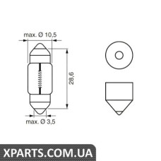 Автомобильная лампа standart 12V WV BOSCH 1987302227