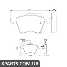 Гальмівні дискові колодки, к-кт. BOSCH 0986424780