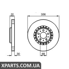 Гальмівний диск BOSCH 0986479202