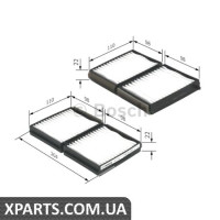Фільтр, повітря у внутрішньому просторі BOSCH 1987432117