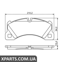 Тормозные колодки дисковые, к-кт. BOSCH 0986494206