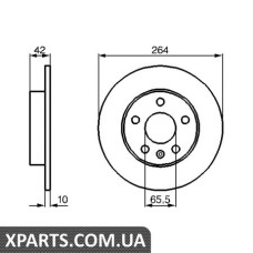 Гальмівний диск BOSCH 0986478884