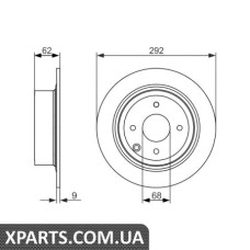Гальмівний диск BOSCH 0986479742