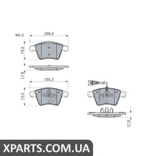 Тормозные колодки дисковые, к-кт. BOSCH 0986494107