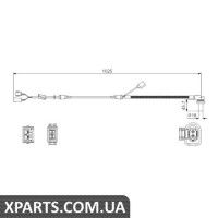 Датчик, частота вращения колеса BOSCH 0986594002