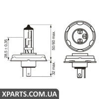 Автомобільна лампа R2 halogen12V WV BOSCH 1987302021
