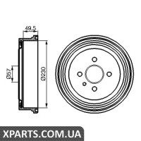 Гальмівний барабан BOSCH 0986477100