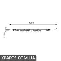Трос, стоянкова гальмівна система BOSCH 1987477260