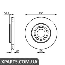 Гальмівний диск BOSCH 0986478853