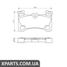 Гальмівні дискові колодки, к-кт. BOSCH 0986494205