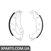 Гальмівні колодки, к-кт. BOSCH 0986487629