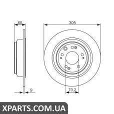 Гальмівний диск BOSCH 0986479740