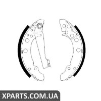 Гальмівні колодки, к-кт. BOSCH 0986487002