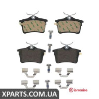 Гальмівні дискові колодки, к-кт. BREMBO P61084