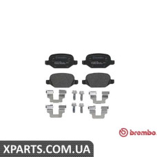 Тормозные колодки дисковые, к-кт. BREMBO P23065